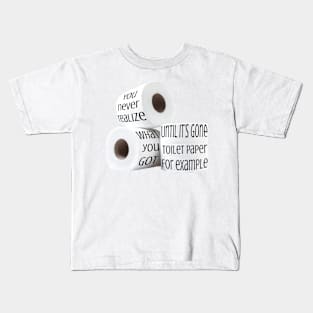 Toilet Paper Kids T-Shirt